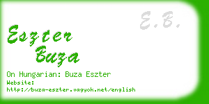 eszter buza business card